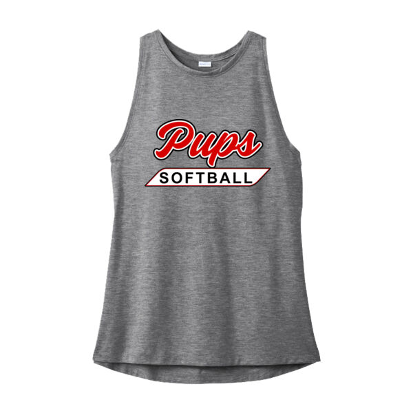 Pups Softball Ladies wicking Tank Thumbnail