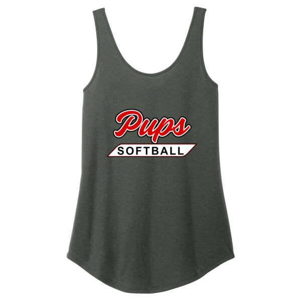 Pups Softball Relaxed Tank Thumbnail